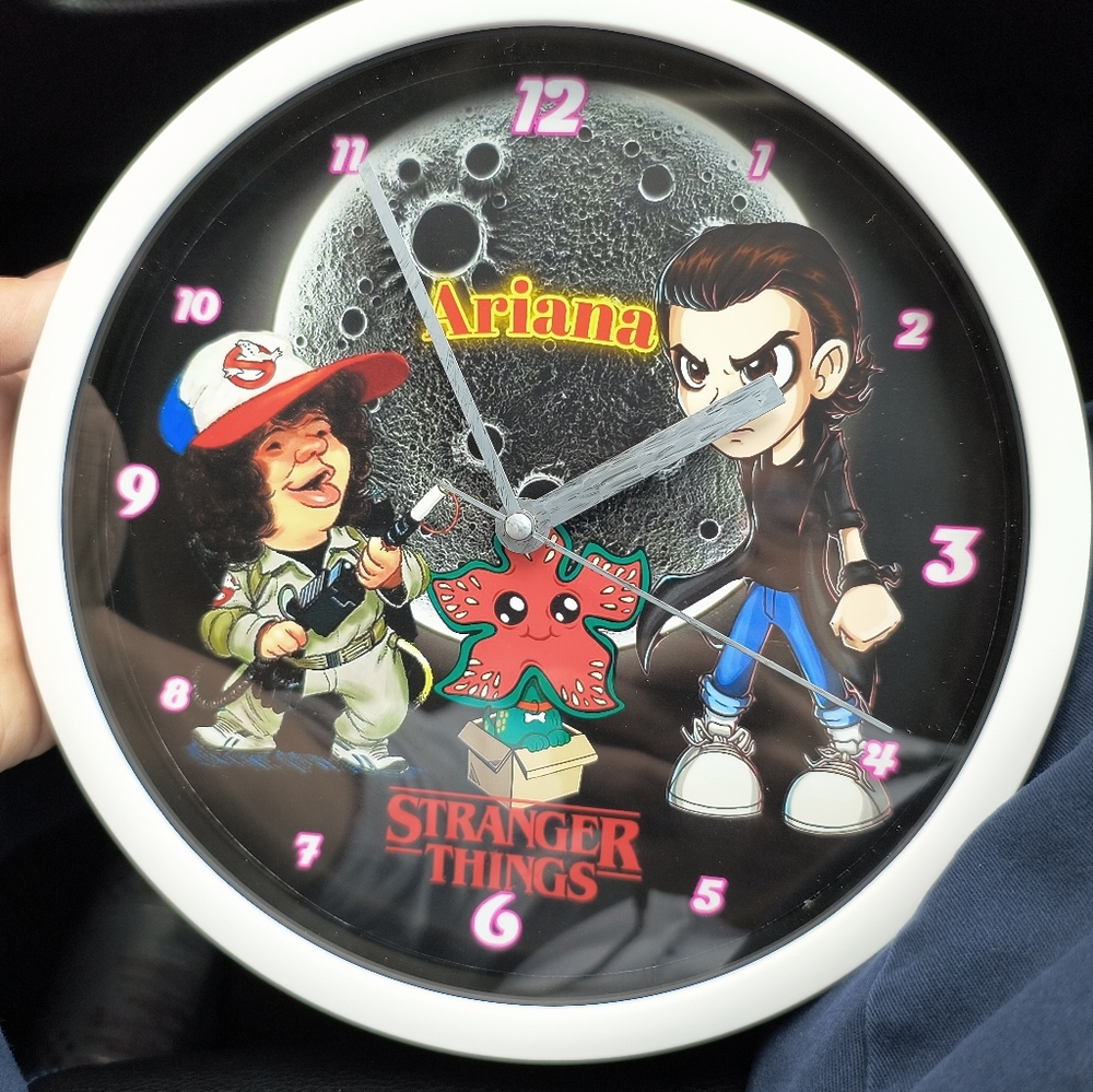 Stranger Things Cartoon Wall Clock